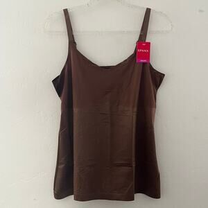 Spanx Thinstincts 2.0 Invisible Cami Shapewear Plus Size 2X Brown 10259R NEW
